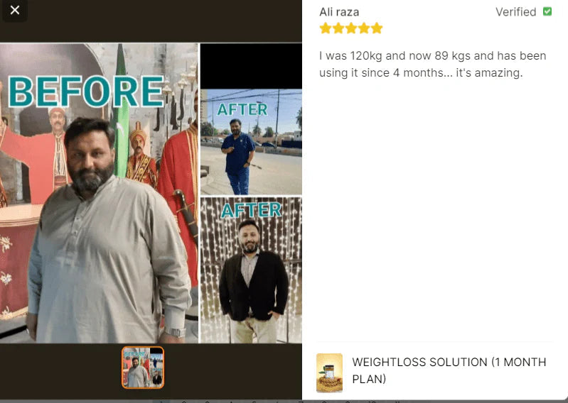 Weight Loss Solution ( 1 Month Plan )