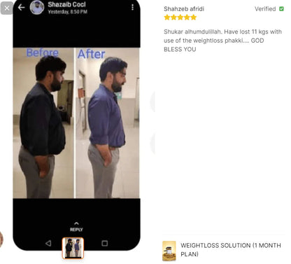 Weight Loss Solution ( 1 Month Plan )